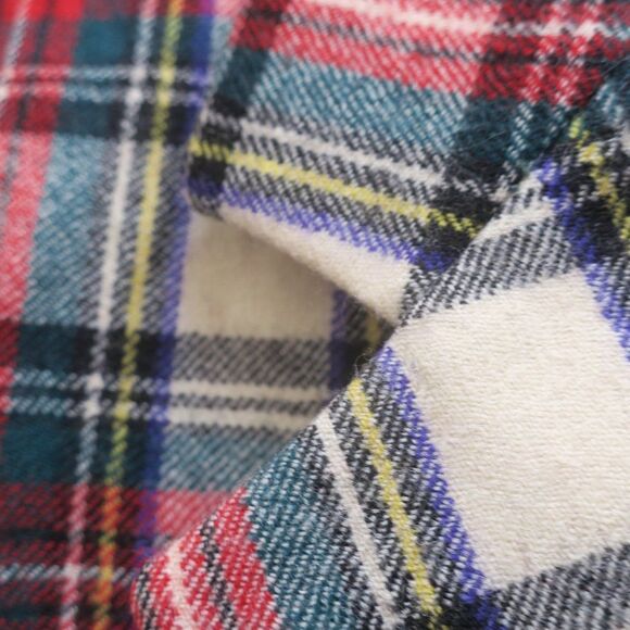 GIORGIO SANT ANGELO tartan plaid blazer vintage wool 12 red green scottish pockt - Picture 7 of 12